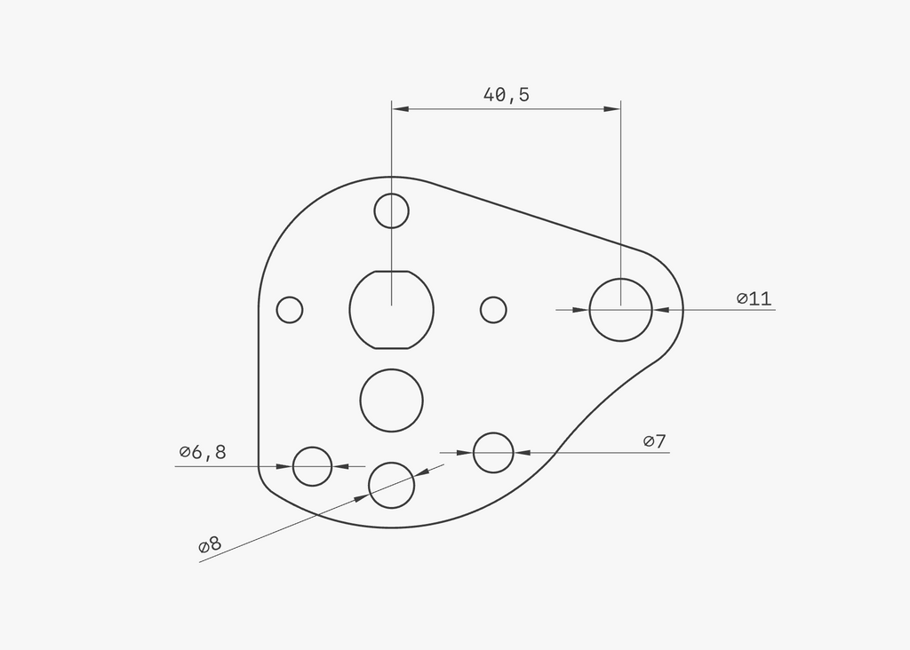メーターステー　48mm用　HR001