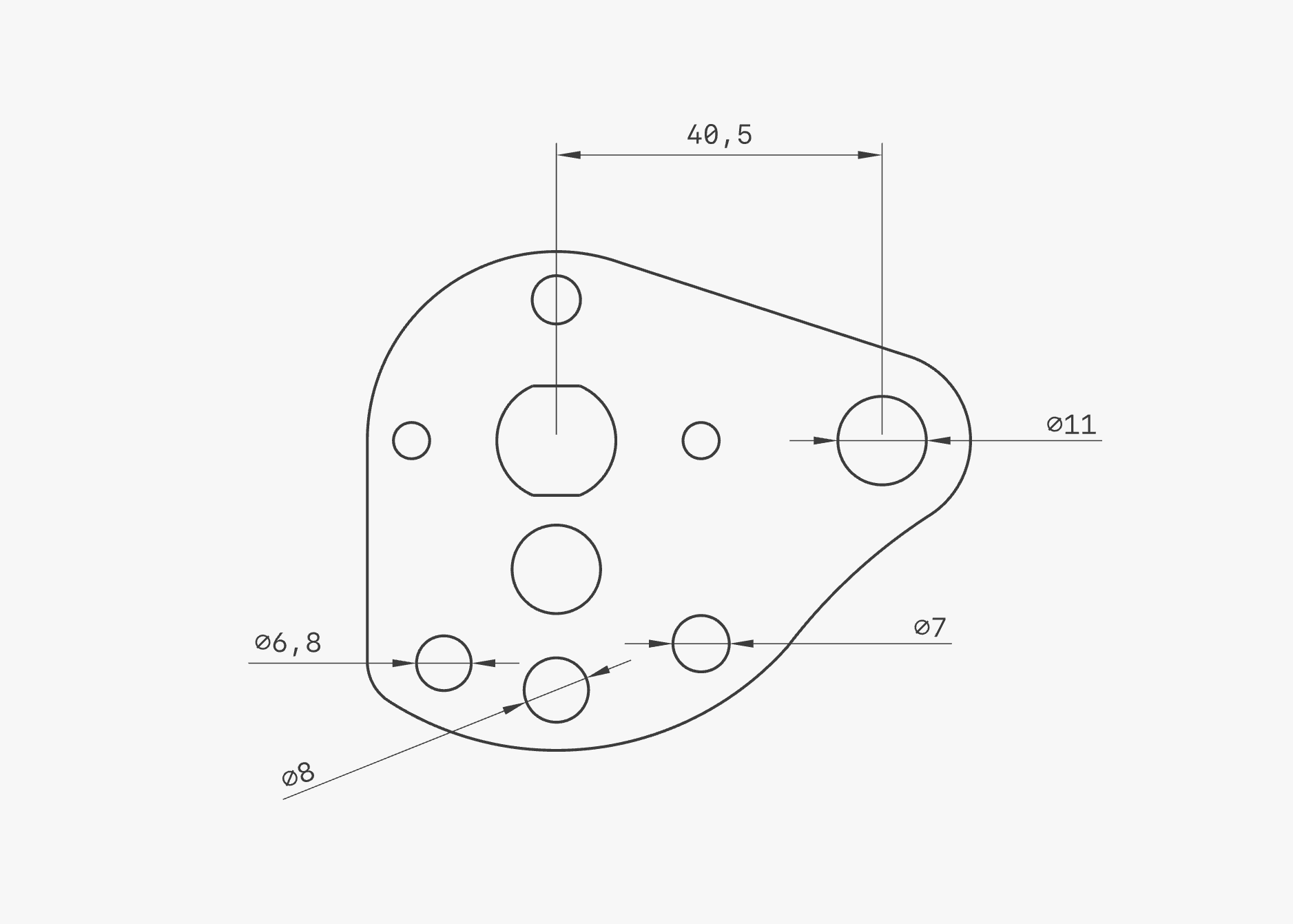 メーターステー　48mm用　HR001