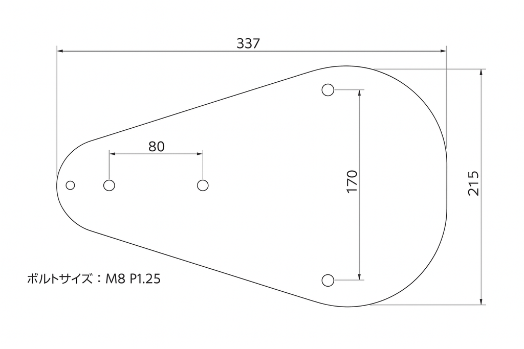 RAZZLE DAZZLE　ベイツソロシートレプリカ　ナロータイプ　艶あり黒　SE001
